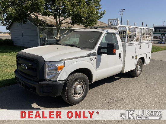 (Dixon, CA) 2012 Ford F-350 SD Service Truck Runs & Moves) (Permanent Code