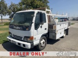 (Dixon, CA) 1999 Isuzu NPR Flatbed/Spray Truck Runs & Moves) (Bad Brakes, Must Be Towed