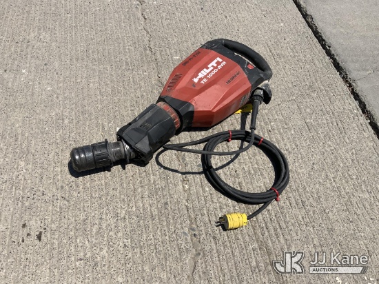 (Dixon, CA) 2018 Hilti TE 1000AVR Demolition Hammer (Used Used, Broken Head