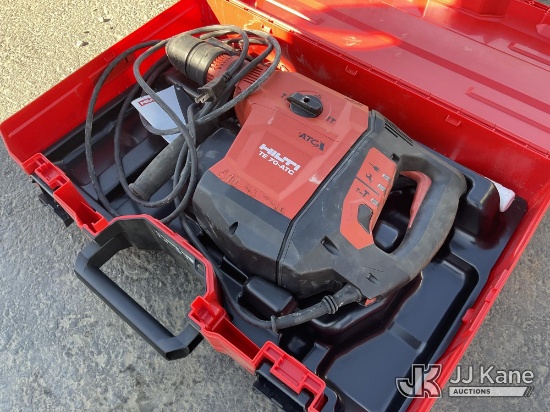 (Dixon, CA) HILTI Electric ATC TE70 (Conditions Unknown)(Used) NOTE: This unit is being sold AS IS/W
