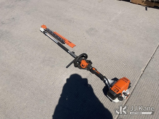 (Dixon, CA) Stihl Gas Powered Hedge Trimmer (Runs) (Does Not Operate) NOTE: This unit is being sold 