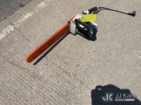 (Dixon, CA) 2021 Stihl MSE 210 C-BQ 16 Electric Chain Saw Used, Not Working