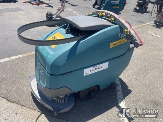 (Dixon, CA) Tennant T600E S/N T600E-11036863 (Operates) (Missing Brushes) (Reads 58 hours) NOTE: Thi