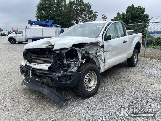 (Villa Rica, GA) 2021 Ford Ranger Extended-Cab Pickup Truck Wrecked) (Not Running, Condition Unknown