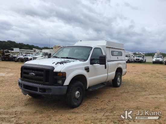 (Byram, MS) 2008 Ford F250 4x4 Pickup Truck Runs, Moves, Seat Torn, Floor Mat Bad, Center Armrest Da