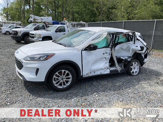 (China Grove, NC) 2022 Ford Escape AWD 4-Door Sport Utility Vehicle WRECKED, Not Running, Condition 