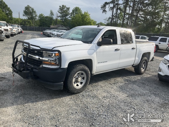 (China Grove, NC) 2017 Chevrolet Silverado 1500 4x4 Crew-Cab Pickup Truck Duke Unit) (Runs & Moves