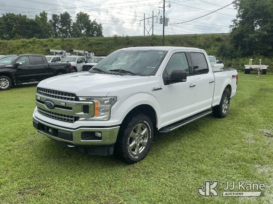 (Florence, SC) 2018 Ford F150 4x4 Crew-Cab Pickup Truck Runs & Moves) (Check Engine Light On