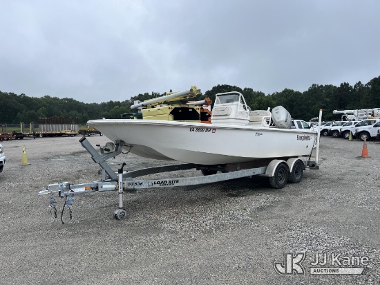 (Chester, VA) 2007 Everglades 230cc Center Console Boat, (Selling W/ Lot CV02t) Equipment & Trailer