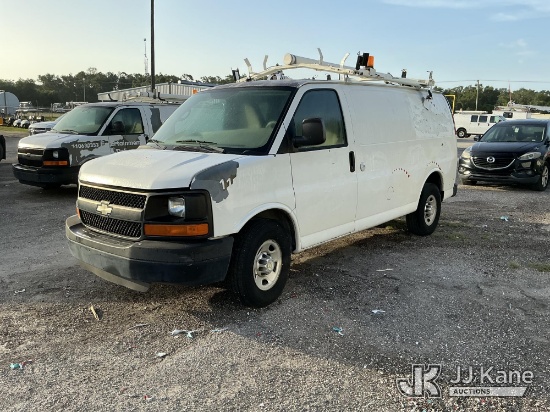 (Tampa, FL) 2011 Chevrolet Express 2500 Cargo Van Runs & Moves) (Jump To Start, Body Damage, Paint D