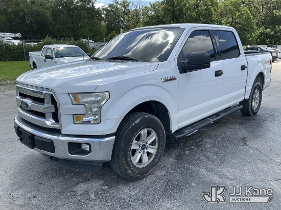 (Ocala, FL) 2016 Ford F-150 4x4 Crew-Cab Pickup Truck Runs & Moves) (Chipped Windshield. Minor Body 