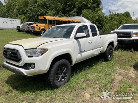 (Florence, SC) 2021 Toyota Tacoma Extended-Cab Pickup Truck Not Running, Condition Unknown, Rust Dam