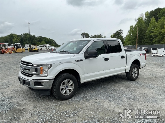 (China Grove, NC) 2018 Ford F150 4x4 Crew-Cab Pickup Truck Runs & Moves) (Body Damage, Cracked Winds