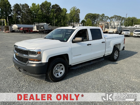 (China Grove, NC) 2018 Chevrolet Silverado 1500 4x4 Crew-Cab Pickup Truck Runs & Moves) (Check Engin