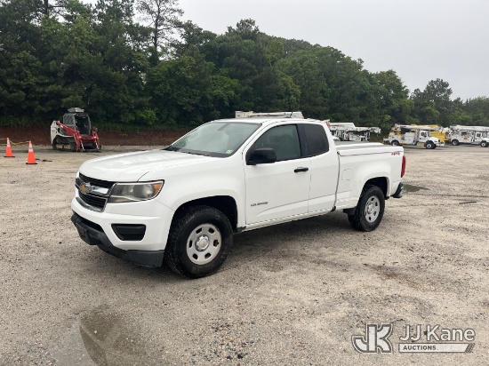 (Chester, VA) 2016 Chevrolet Colorado 4x4 Extended-Cab Pickup Truck Runs & Moves