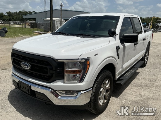 (Tampa, FL) 2021 Ford F-150 Crew-Cab Pickup Truck, Former Police Vehicle Runs & Moves) (Hillsborough