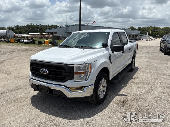 (Thonotosassa, FL) 2021 Ford F150 4x4 Crew-Cab Pickup Truck Runs & Moves) (Center Console Removed, B