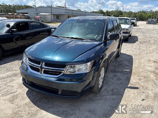 (Thonotosassa, FL) 2014 Dodge Journey Mini Passenger Van Runs & Moves) (Jump To Start, Needs Battery