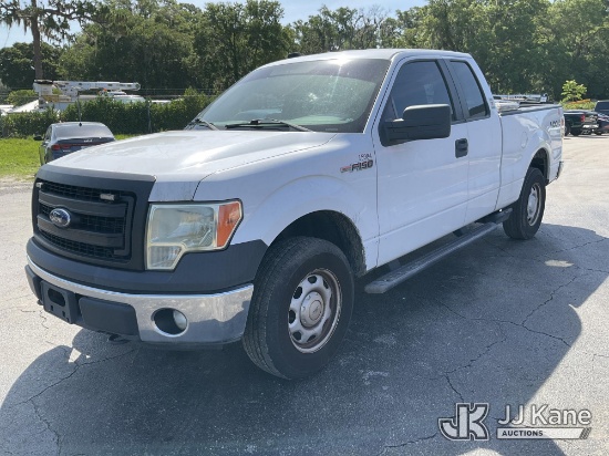 (Ocala, FL) 2014 Ford F150 4x4 Extended-Cab Pickup Truck, Duke Unit Runs & Moves) (Cracked Windshiel