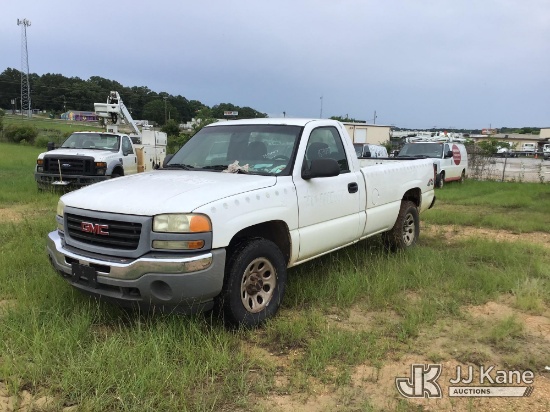 (Byram, MS) 2006 GMC Sierra 1500 4x4 Pickup Truck Runs & Moves) (Jump To Start, Runs Rough, Transmis
