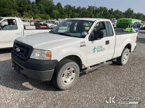 (Verona, KY) 2008 Ford F150 4x4 Pickup Truck, (Duke Unit) Runs & Moves) (Rust Damage, Bad Battery, N