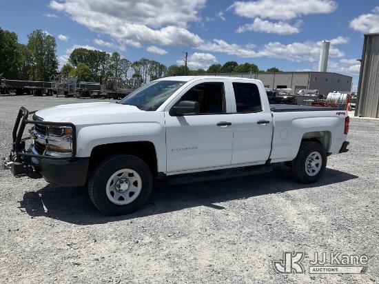 (China Grove, NC) 2019 Chevrolet Silverado 1500 4x4 Extended-Cab Pickup Truck Duke Unit) (Runs & Mov