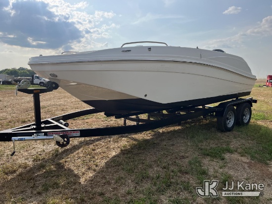 (Decherd, TN) Godfrey SDS 192 OB Deck Boat, Trailer Has a 2 year Transferrable Warranty Runs, Moves 