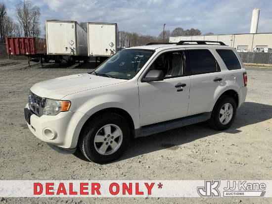 (China Grove, NC) 2012 Ford Escape 4-Door Sport Utility Vehicle Runs & Moves) (Jump To Start