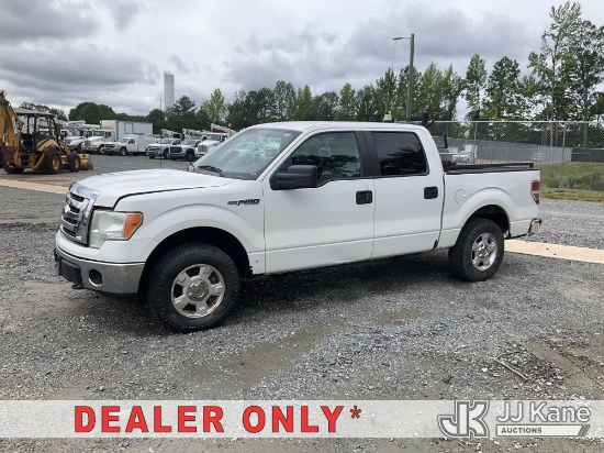 (China Grove, NC) 2012 Ford F150 4x4 Crew-Cab Pickup Truck Not Running, Condition Unknown, Body/Pain