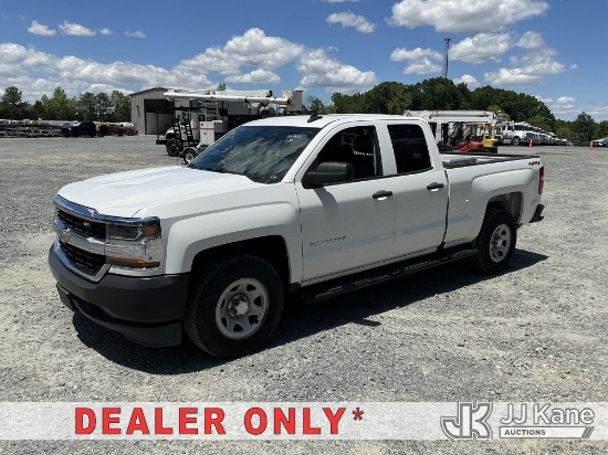 (China Grove, NC) 2016 Chevrolet Silverado 1500 4x4 Extended-Cab Pickup Truck Duke Unit) (Runs & Mov