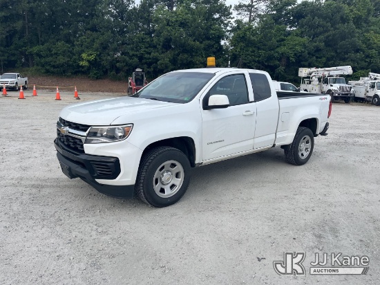 (Chester, VA) 2022 Chevrolet Colorado 4x4 Extended-Cab Pickup Truck Runs & Moves) (Check Engine Ligh