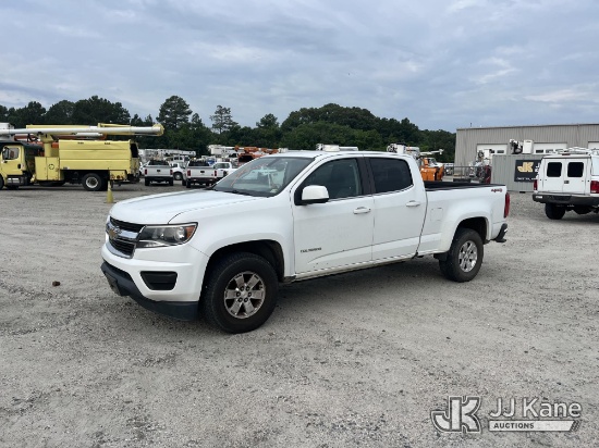 (Chester, VA) 2018 Chevrolet Colorado 4x4 Crew-Cab Pickup Truck Runs & Moves