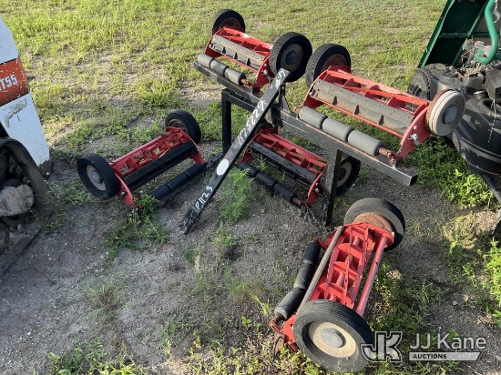 (Tampa, FL) Tag Along Gang Reel Mower (Condition Unknown)(Paint & Body Damage) NOTE: This unit is be