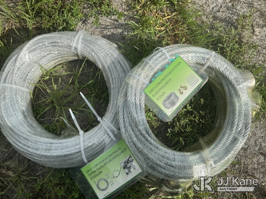 (Thonotosassa, FL) Galvanized Wire Rope (New) NOTE: This unit is being sold AS IS/WHERE IS via Timed