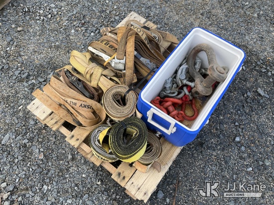 (China Grove, NC) Miscellaneous Lot Of Ratchet Straps & Clevises NOTE: This unit is being sold AS IS