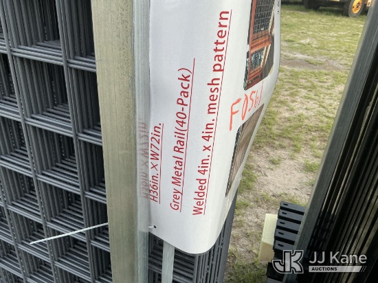 (Thonotosassa, FL) Metal Rail 36in. X 72in. 40Pack (New) NOTE: This unit is being sold AS IS/WHERE I