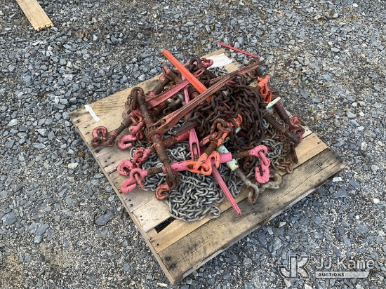 (China Grove, NC) Miscellaneous Lot Of Chains & Binders NOTE: This unit is being sold AS IS/WHERE IS