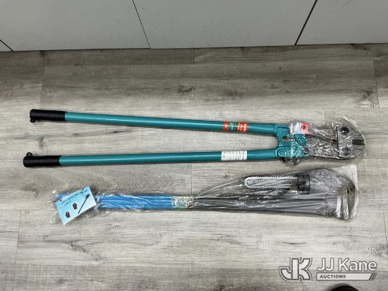 (Thonotosassa, FL) Bolt Cutter 48in & Pipe Wrench 48in (New) NOTE: This unit is being sold AS IS/WHE