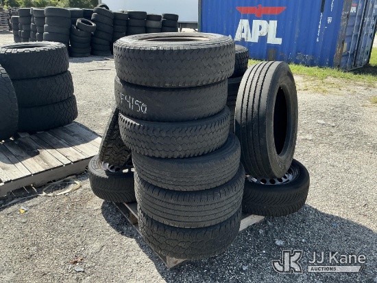 (Thonotosassa, FL) Lot of Assorted Used Tires (Condition Unknown) (Used) NOTE: This unit is being so