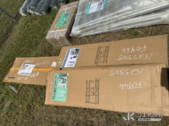 (Thonotosassa, FL) (2) Metal Collapsible Storage (1) Step Ladder (New) NOTE: This unit is being sold