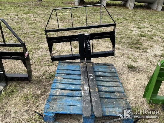 (Thonotosassa, FL) Fork Skid Steer Attachment (New) NOTE: This unit is being sold AS IS/WHERE IS via