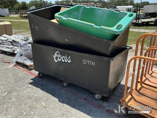 (Thonotosassa, FL) Lot of 3 Plastic Beverage Totes (Condition Unknown) (Used)) NOTE: This unit is be