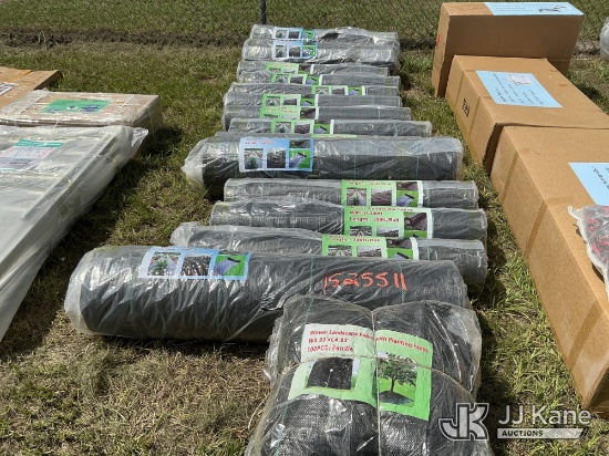 (Thonotosassa, FL) (14) Roll Woven Landscape Fabric & 100 PCS (New) NOTE: This unit is being sold AS