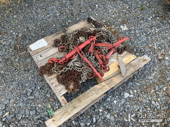 (China Grove, NC) Miscellaneous Lot Of Chains & Binders NOTE: This unit is being sold AS IS/WHERE IS