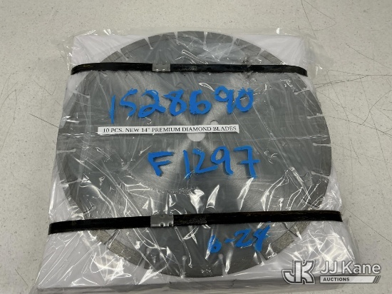 (Tampa, FL) 10PCS. 14in Premium Diamond Blades (New) (Item In Office) NOTE: This unit is being sold