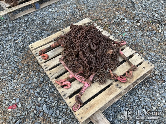 (China Grove, NC) Miscellaneous Lot Of Chains & Binders NOTE: This unit is being sold AS IS/WHERE IS