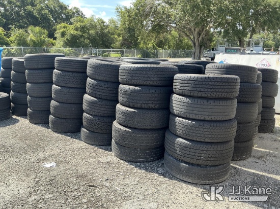 (Thonotosassa, FL) Lot of Assorted Tires (Condition Unknown) (Used) NOTE: This unit is being sold AS