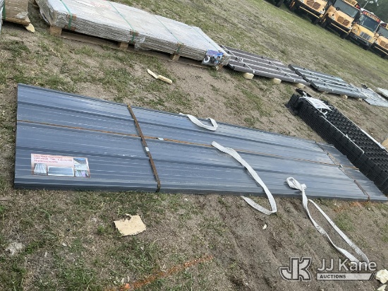 (Tampa, FL) (70) Metal Roof Panels 12 ft. x 3 ft. (New) NOTE: This unit is being sold AS IS/WHERE IS