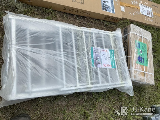 (Thonotosassa, FL) (1) Foldable Metal Laundry Rack (1) Tool Cart (New) NOTE: This unit is being sold