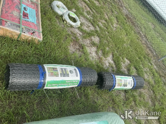 (Thonotosassa, FL) (2) Plastic Mesh Safety Fencing Roll (New) NOTE: This unit is being sold AS IS/WH